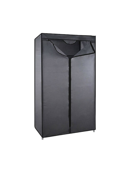 Bormann BPC1000 Fabric Wardrobe with Zipper in Gray Color 60x45x170cm