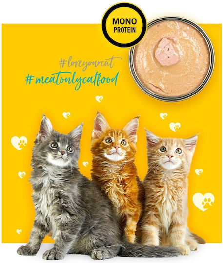3coty Wet Food for Cats with Chicken Gluten-Free 80gr