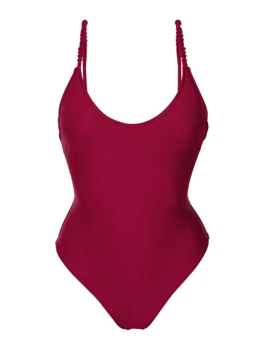 Costum De Baie Întreg Bordo