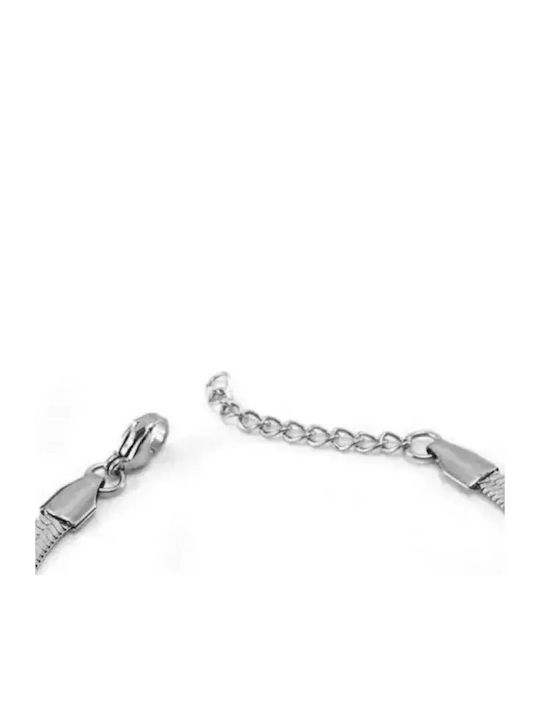 Snake Chain Anklet 5 Mm Steel 316l Silver 03424