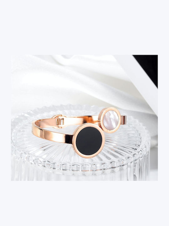Damentäuber Armband Weißes Schwarzes Edelstahl