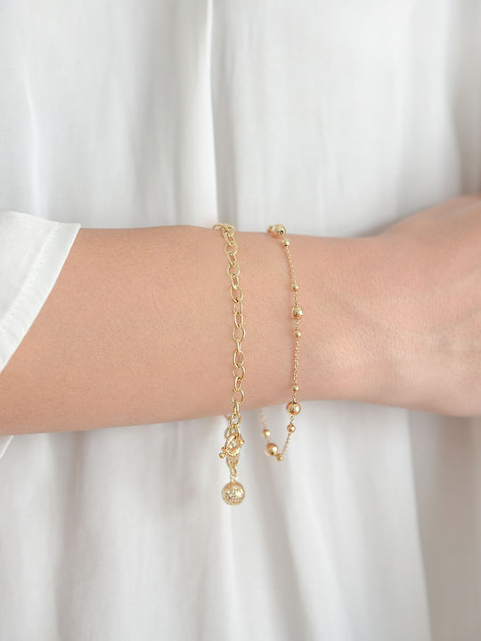 Βραχιόλι Χρυσό 14κ Bead It Shine 4831 Βραχιόλι Χρυσό 14κ Bead It Shine 4831