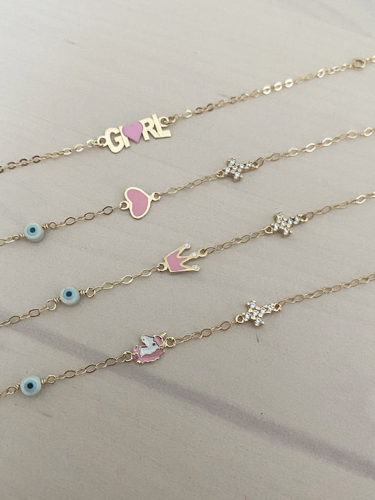 Goldenes Armband 9k Einhorn