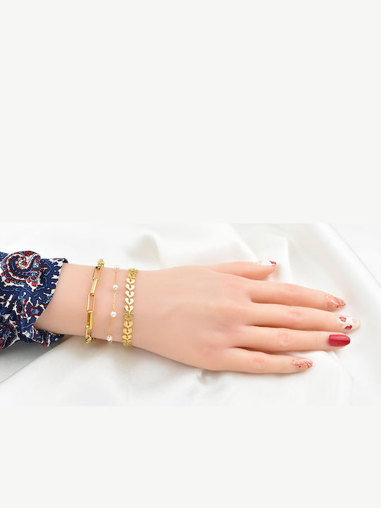 Goldjewels Γυναικείο Βραχιόλι από Ατσάλι Goldjewels Γυναικείο Βραχιόλι από Ατσάλι