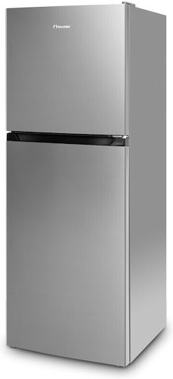 Inventor Ψυγείο Δίπορτο 197lt Total NoFrost Υ143xΠ55xΒ56εκ. Inox DPC143NFI