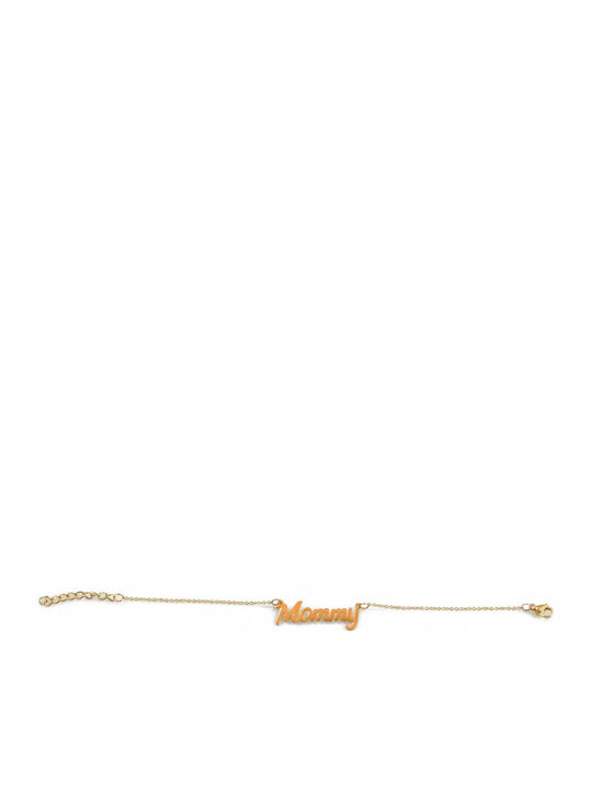 Βραχιόλι Ατσάλινο Stainless Steel Μαμά Mommy Χρυσό Bz-br-00107