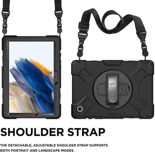 Eiger Flip Cover Περιστρεφόμενη Μαύρη (Samsung Galaxy Tab A8 10.5 inch)