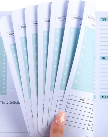 Weekly Planner Blue Spiral