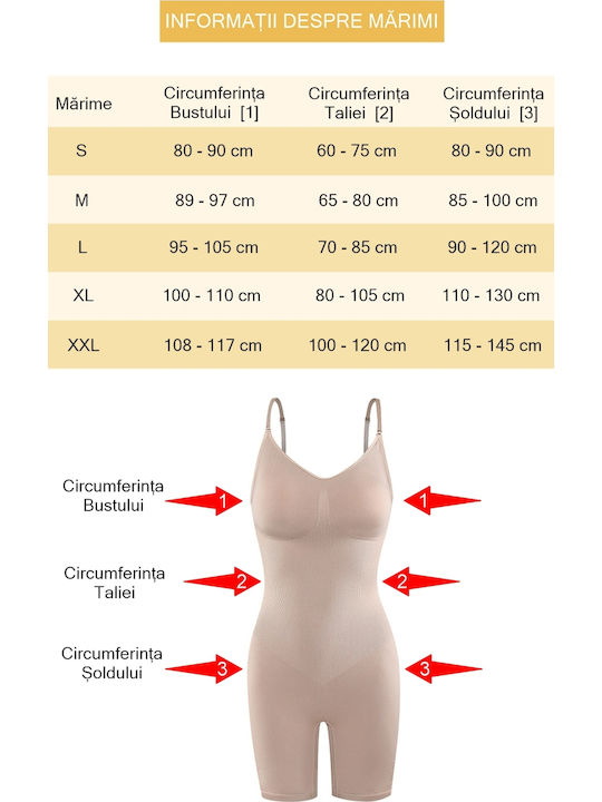 Zenifique Corsaje de strângere Fără cusături Beige