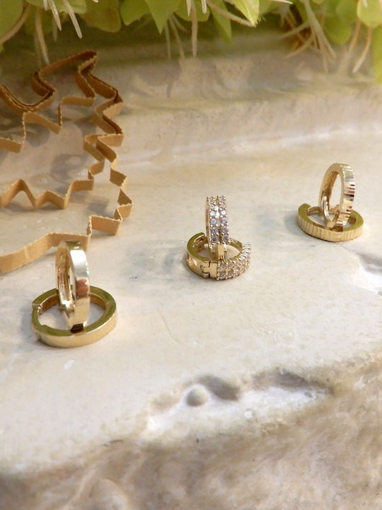 Art D Earrings Hoops Gold 14K Ade-307g