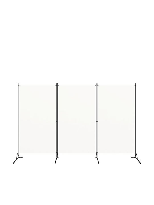 vidaXL Dekorativer Raumteiler Metall mit 3 Paneelen 260x180cm