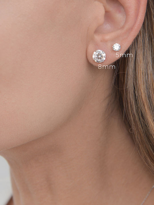 Ohrring Essential Platin 14k Einfach 5mm