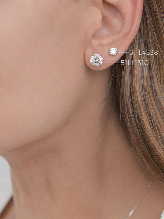 Ohrring Essential Platin 14k Einfach 5mm