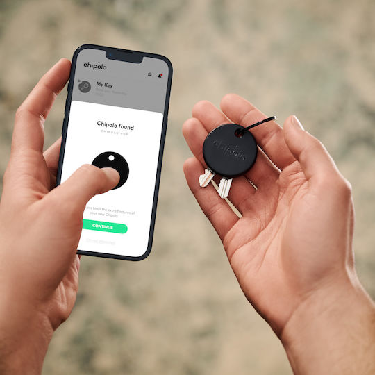 Chipolo Pop Apple Find My & Google Find Hub Black with Smartphone Tracking