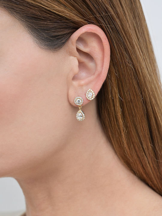 14k Gold Romantische Tropfen Ohrringe