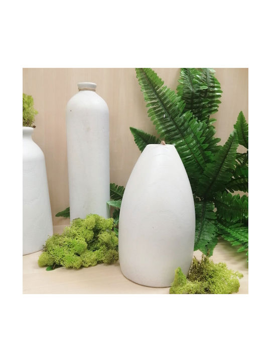 Atmosphera Decorative Vase White 14x14x23cm