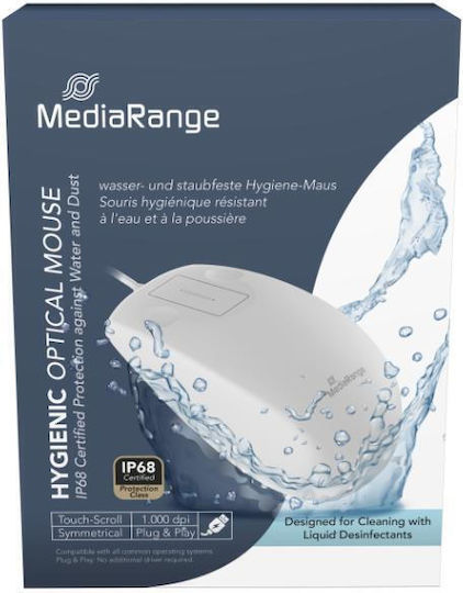 MediaRange Optical Ασύρματο Ποντίκι Λευκό