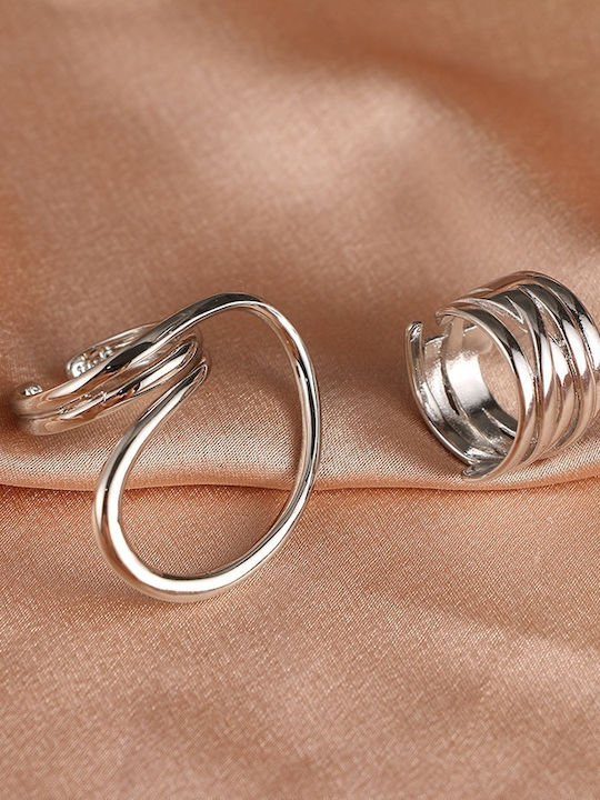 Retro Rings Ασημί Κράμα Ορειχάλκου