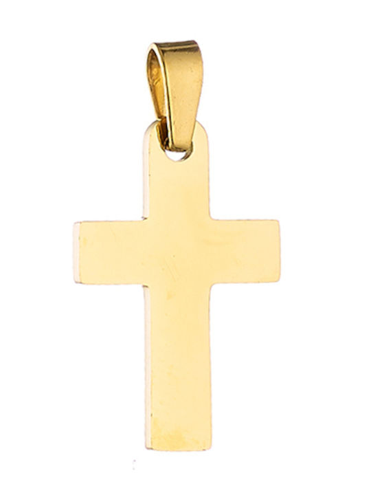 Männlicher Stahlkreuz 316l Vergoldet Kunst 01097-4 Männlicher Stahlkreuz 316l Vergoldet Kunst 01097-4