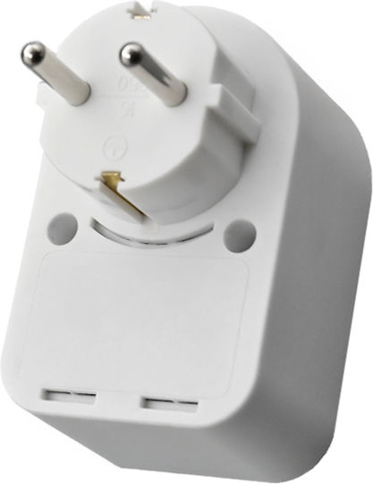 Sonora Единично гнездо с 1 USB-A и 1 USB-C Сив