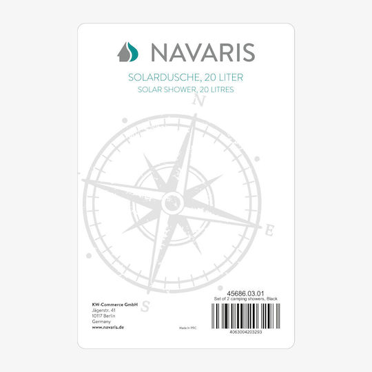 Navaris Duș Solar Pentru Camping 2 Bucăți