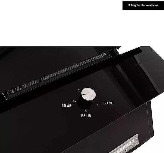 Hausberg Απορροφητήρας Καμινάδα 60cm Μαύρος