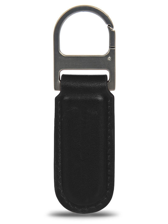 Porsche Design Μπρελόκ Keyring Leather Oval Black Porsche Design Μπρελόκ Keyring Leather Oval Black