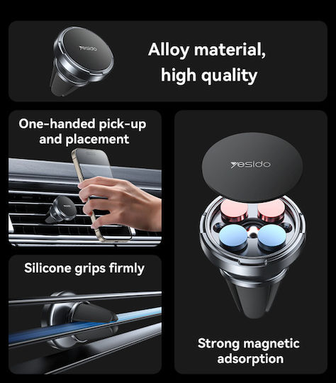 Yesido Car Mobile Mount with Magnet Black