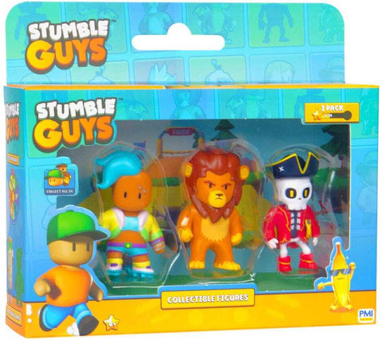 Boti Stumble Guys - Chicken and Banana Guy and Meowmer 3-Pack Miniature Novelty Toys Figures Height 6cm