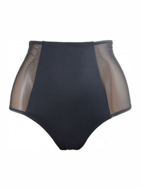 BP-3028 Bikini Slip Hohe Taille Schwarze