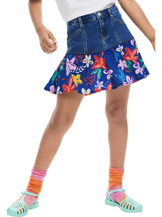 Kids Denim Blue Skirt May