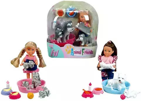 Doll 12cm Evi Simba 105734191 Animal Friends