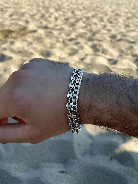 Goldjewels Αλυσίδα Χειρός από Ατσάλι