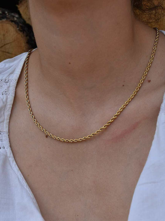 Goldjewels Αλυσίδα Λαιμού Επιχρυσωμένη από Ατσάλι Goldjewels Αλυσίδα Λαιμού Επιχρυσωμένη από Ατσάλι