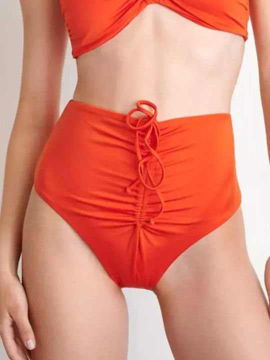 Bikini Slip High Waist Orange