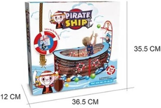 ToyMarkt Ball Pit Pirate Ship with Basketball Hoop Multicolour for 6+ Months