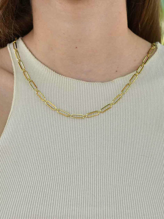 Raquel Chain Gold 4mm Neck Chain Stainless Steel 316L 55 Cm