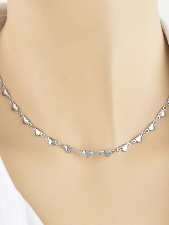 Eros Chain Silver 5mm Neck Chain Stainless Steel 316L 50 Cm