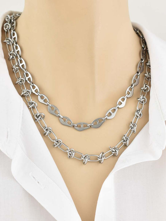 Havoc Chain Silver 6mm Neck Chain Stainless Steel 316L 40 cm