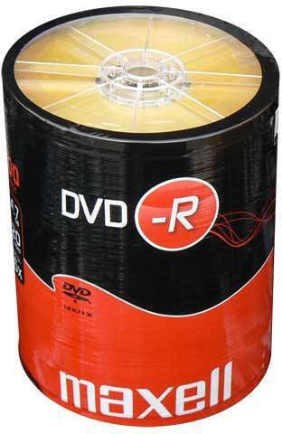 Maxell Εγγράψιμα DVD-R 16x 4.7GB Cake Box 100τμχ
