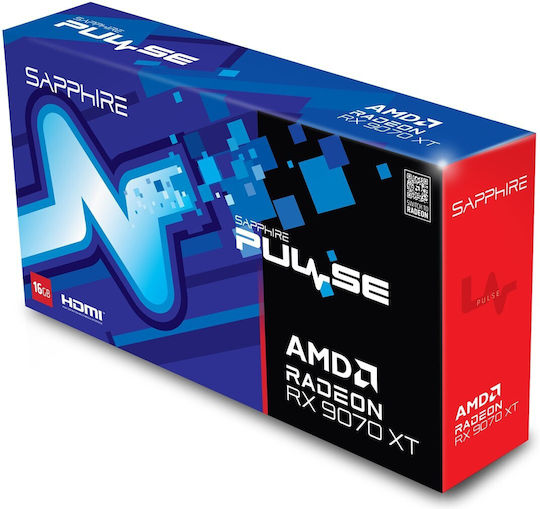 Sapphire Radeon RX 9070 XT 16GB GDDR6 Pulse Κάρτα Γραφικών
