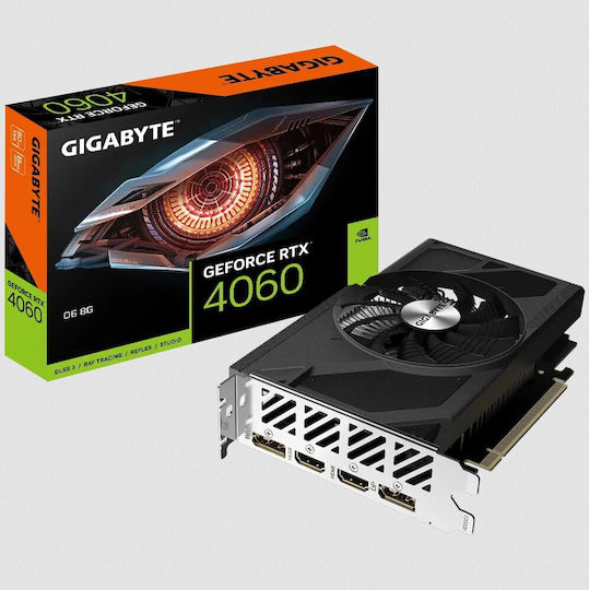 Gigabyte GeForce RTX 4060 8GB GDDR6 D6 Placă Grafică GV-N4060D6