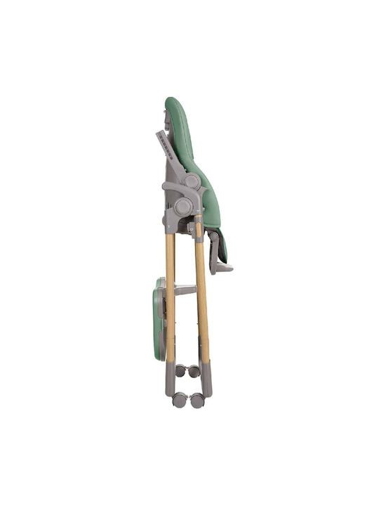 Kikka Boo Olive Foldable Baby Highchair With Adjustable Height Mint