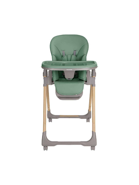 Kikka Boo Olive Foldable Baby Highchair With Adjustable Height Mint