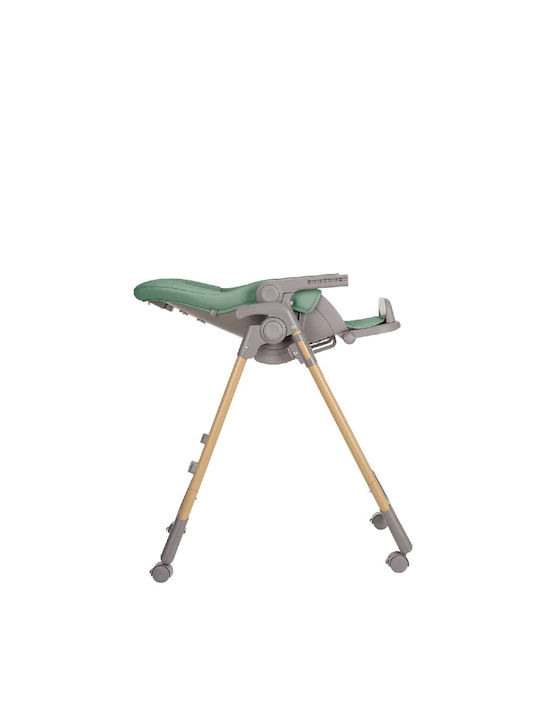 Kikka Boo Olive Foldable Baby Highchair With Adjustable Height Mint