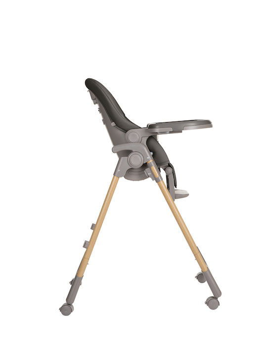 Kikka Boo Olive Foldable Highchair & Leatherette Seat Beige