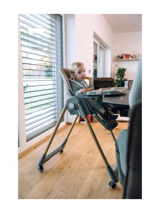 FreeOn Kai Foldable Baby Highchair with Adjustable Height Mint