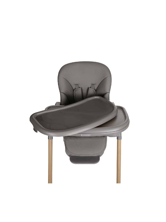 Kikka Boo Olive Foldable Highchair with Adjustable Height Dark Grey