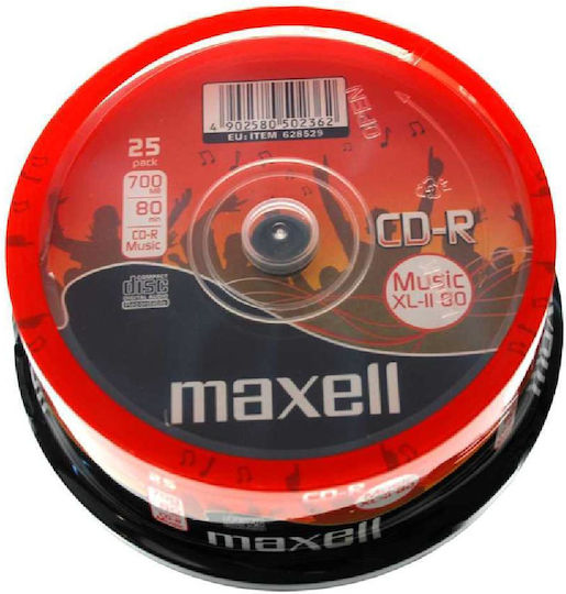 Maxell Recordable CD-R 16x 700MB Cake Box 25pcs