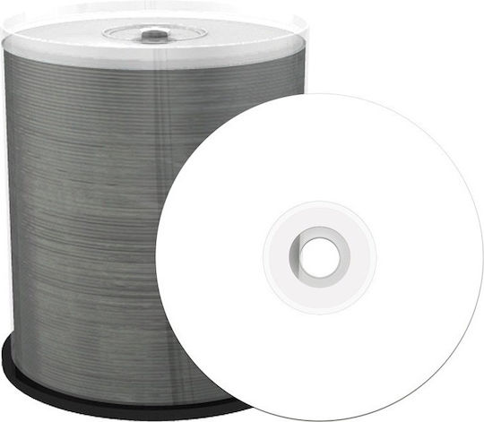 MediaRange Εγγράψιμα CD-R 52x Printable 700MB Cake Box 100τμχ